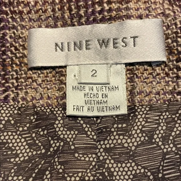 Women's Plaid Blazer with built in Vest - Picture 2 of 2